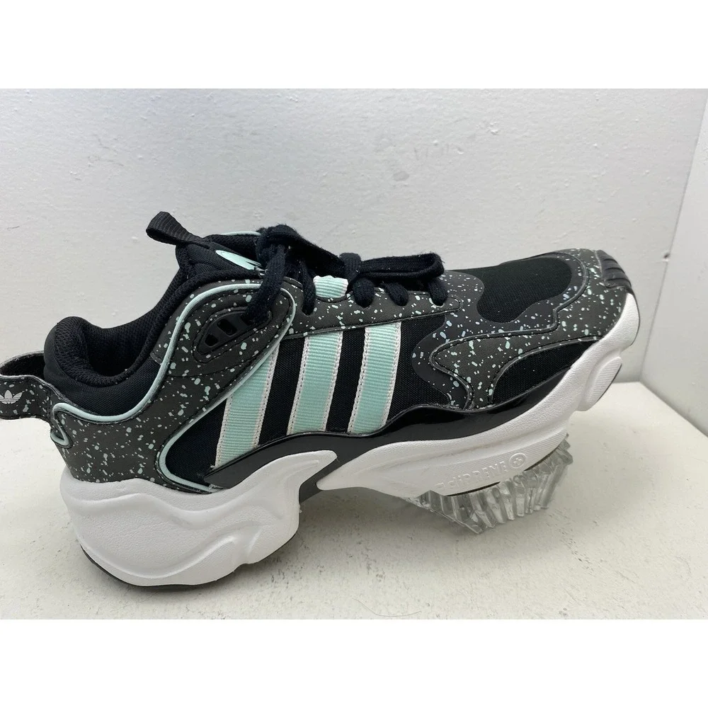 Adidas Magmur Womens Athletic Shoes EF9002 Black Mint Speckled Low Top Size 9